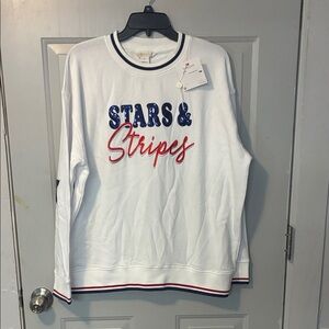 Shiraleah Stars and Stripes Sequined Sweatshirt